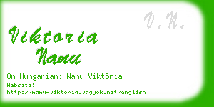 viktoria nanu business card