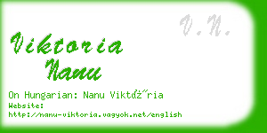 viktoria nanu business card